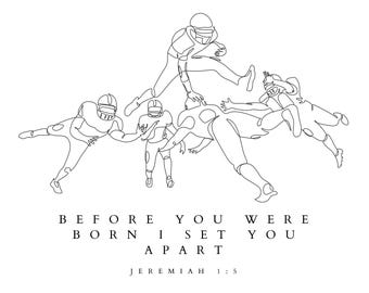 Christian nursery wall art | bible verse for athletes | Christian sports poster