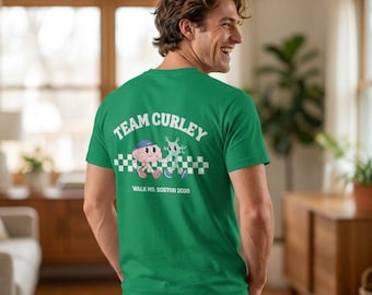 Custom Team Curley MS Boston Walk 2026 T-Shirt | Charity Walk Fundraiser