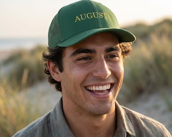 Augusta Embroidered Snapback Trucker Cap