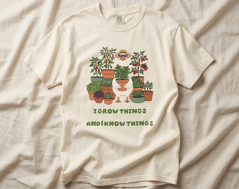 Silly Goose Gardening Tee T-Shirt | Funny Plant Lover Shirt