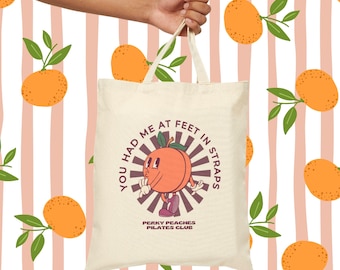 Funny Pilates Tote Bag | 12oz Cotton Canvas