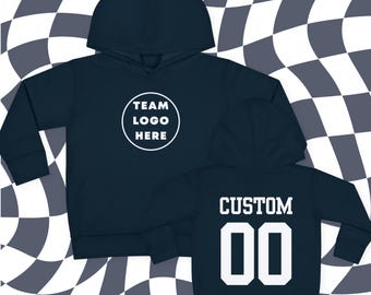 Custom Team Logo Toddler Hoodie | Personalized Sports Pullover