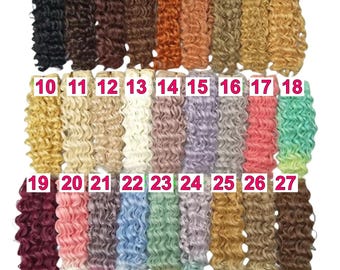 Long Curly Doll Hair for DIY Doll Making, Re-rooting, Custom Dolls & Craft Projects