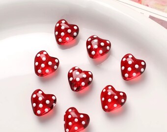 thumbnail image 2 of Tibetan Silver Heart Spacer Beads – 6mm – Glossy Finish – Jewelry Making Craft Supply – 1 Pack 2 of 2