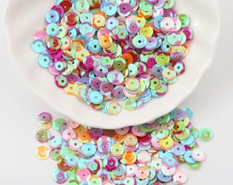 4/5/6mm Round Cup Sequins Paillettes for DIY Crafts, Sewing, Costumes & Clothing Decoration