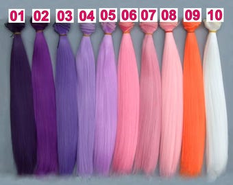 Long Straight Doll Hair for DIY Doll Making, Re-rooting, Custom Dolls & Craft Projects