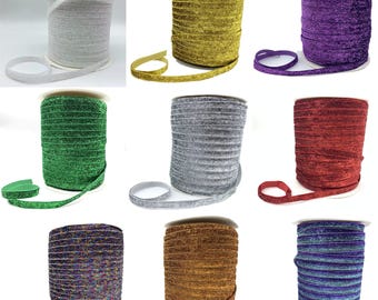 6/10/15/20/25mm Glitter Ribbon for Sewing, Crafts, DIY Decor & Gift Wrapping