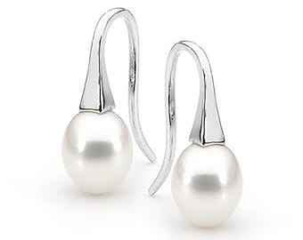 Sterling Silver Freshwater Pearl Drop Earrings