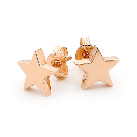 small rose gold stud earrings
