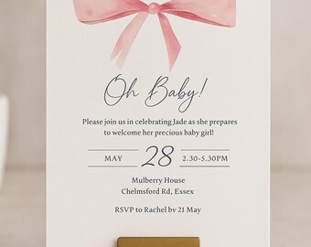Editable Baby Shower Invitation | Oh Baby