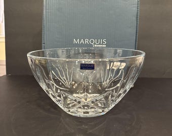 NEW Marquis by Waterford Brookside 10 Inch  Serving/Punch Bowl Crystal
