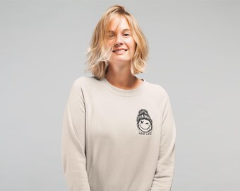 Blondes Pay My Rent sweatshirt | Hairstylist front, back logo