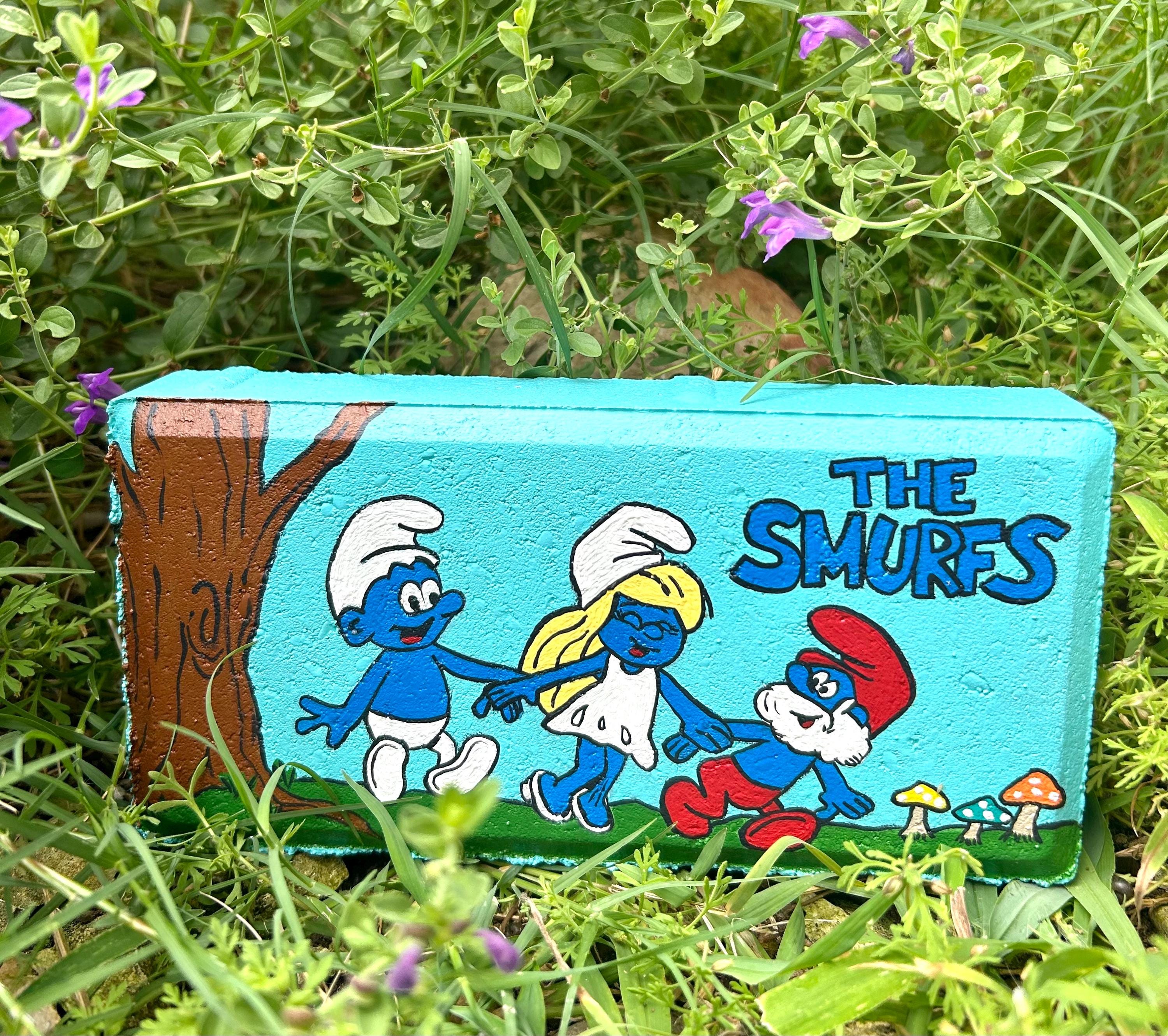 Smurf Painting - Etsy