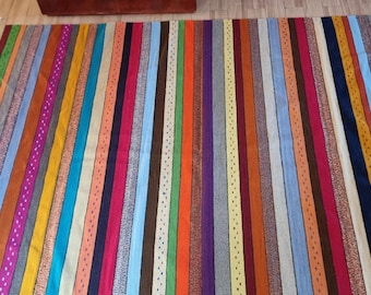 ウールラグ 3メートル×4メートル 二重厚