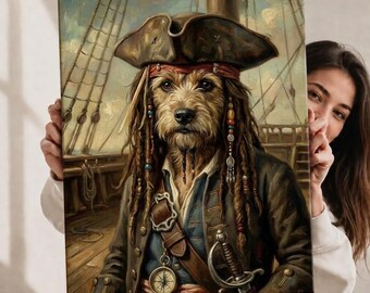 Pirate Jail Dog Shirt | Pirate Caribbean Inspired | “here Doggie