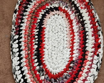 Crochet Rag Rug  Oval