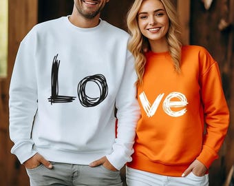 Camiseta para parejas, conjunto para novios, camiseta unisex de algodón.