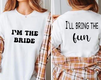 Camiseta de novia, camiseta de despedida de soltera, atuendo para futura esposa, ropa para el fin de semana de la boda, viaje de despedida de soltera, colores cómodos
