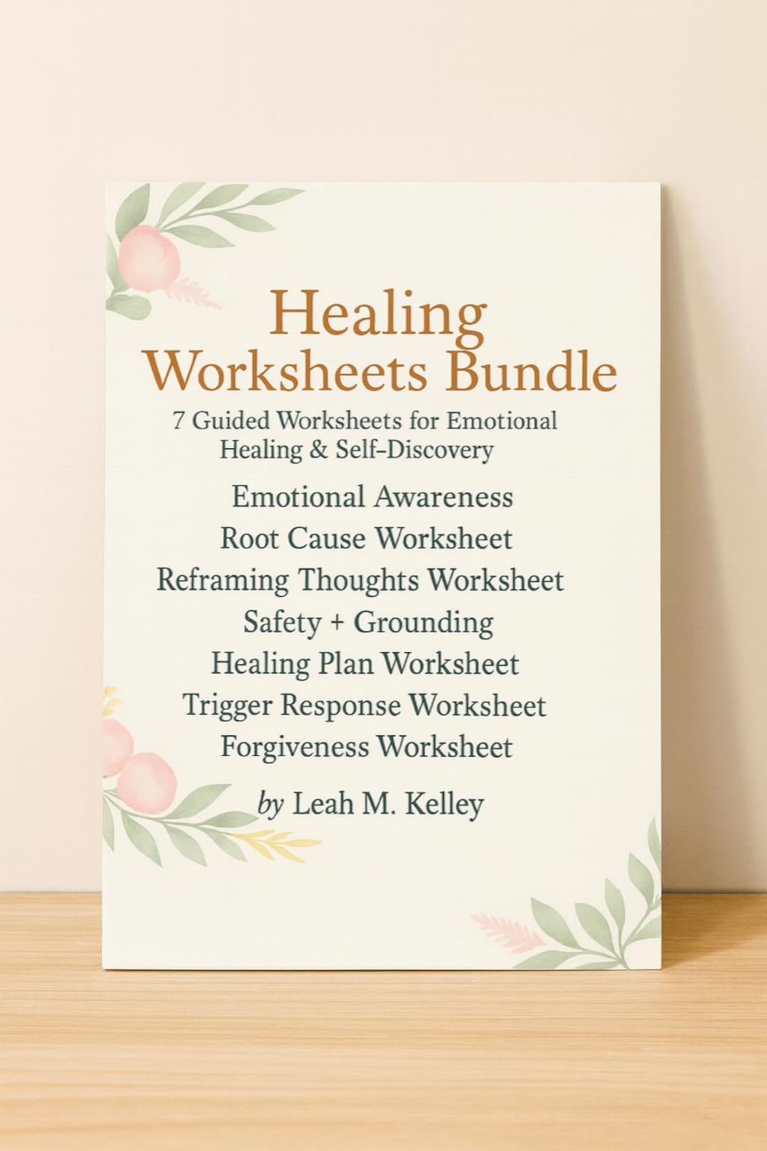Healing Worksheets.pdf Healing & Self-discovery Worksheets Bundle – 7 Printable Pages for ...