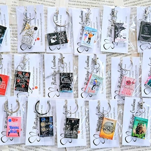 Custom Mini Book Keyring/Bag Charm