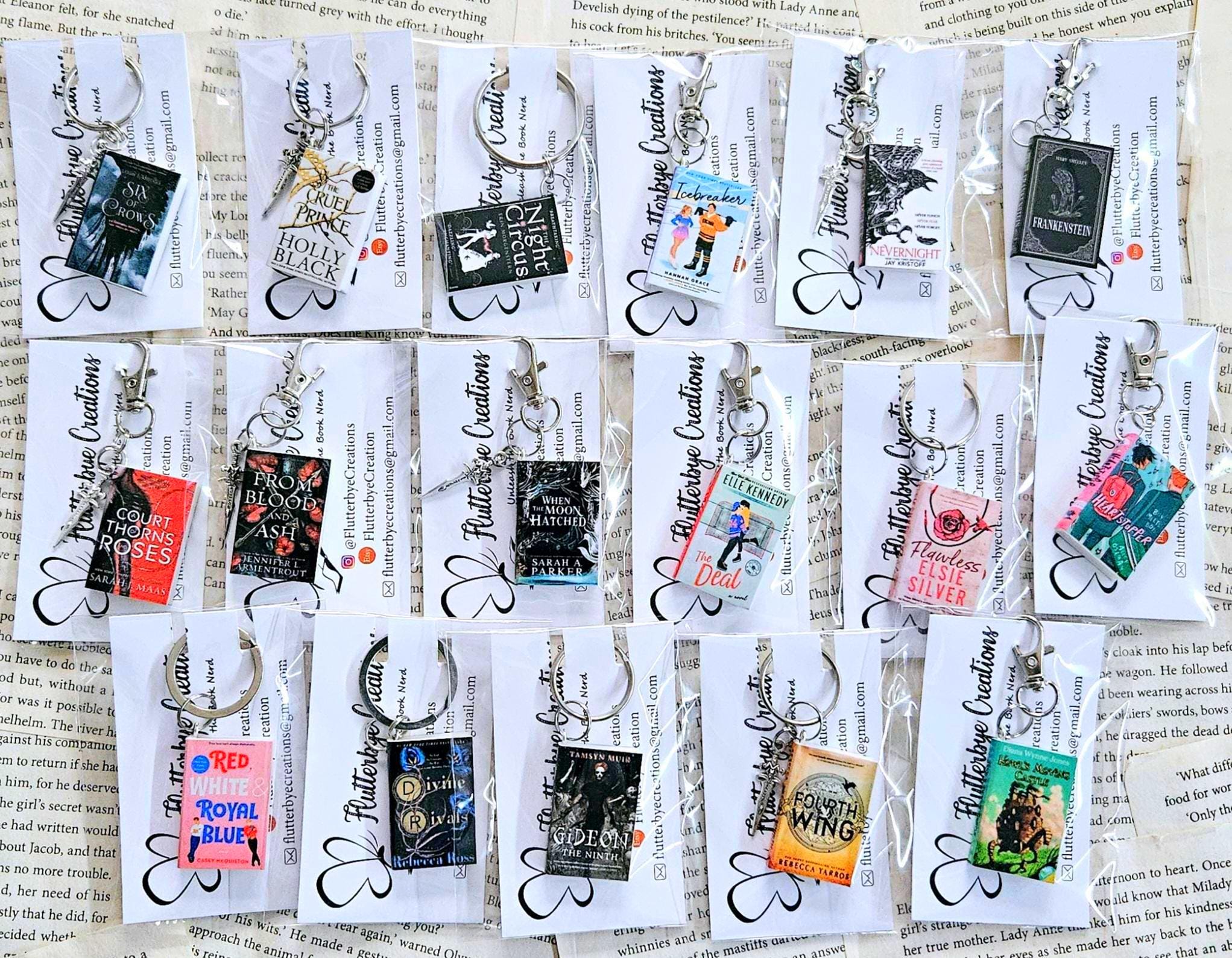 Custom Mini Book Keyring/Bag Charm