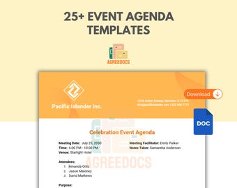Paquete de más de 25 plantillas para agendas de eventos, planificador de itinerarios para bodas y eventos, agendas imprimibles y digitales, programas y horarios, hojas de cálculo de Google