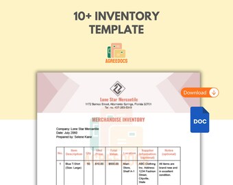 Paquete maestro de plantillas de inventario, más de 10 plantillas de seguimiento de inventario, Excel y Hojas de cálculo de Google, gestión de almacén y stock, descarga digital