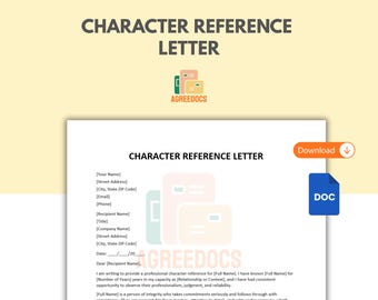Plantilla de carta de recomendación profesional, imprimible y editable, disponible en Google Docs y PDF.