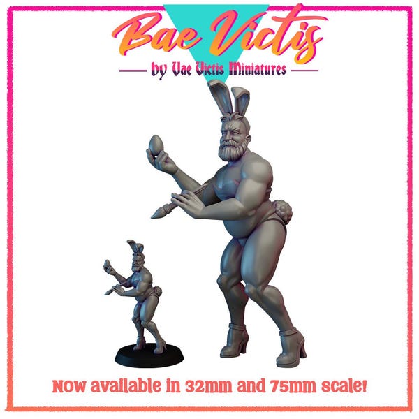 Bunny Man Bae Victis Figurine | Printed Resin | by Vae Victis Miniatures