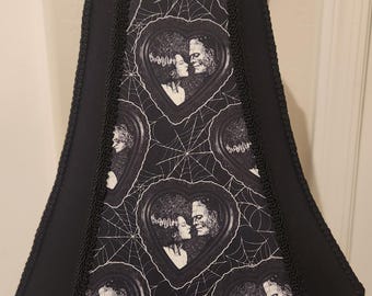 Bride of Frankenstein Lampshade | Gothic Horror Light | Classic Monster Decor