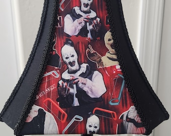 Creepy Clown Lampshade | Terrifier Movie Horror Lighting | Spooky Decor