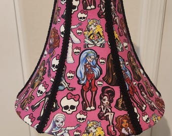 Monster High Inspired Lampshade | Creepy Chic Monster Fashion Decor