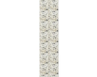 Anatomy Table Runner (Cotton, Poly) | Gothic Home Decor