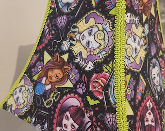Monster High Inspired Lampshade | Creepy Chic Decor | Monster Fashion Decor
