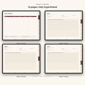 Debt Payoff Tracker Digital | Snowball Avalanche Method PDF | GoodNotes Notion iPad Planner | Finance Download image 2