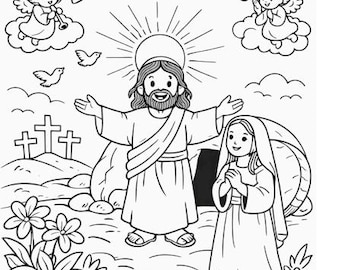 Coloriage de la résurrection