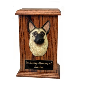 German Shepherd Memorial Urn- Engraving Not Included