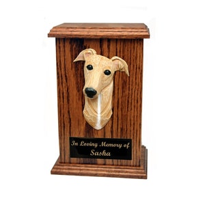 Greyhound Memorial Urn - Multiple Colors Available- Engraving Not Included