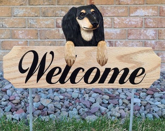 Saluki Topper Garden Sign - Multiple Colors Available