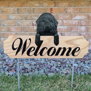 Newfoundland Topper Garden Sign - Multiple Colors Available