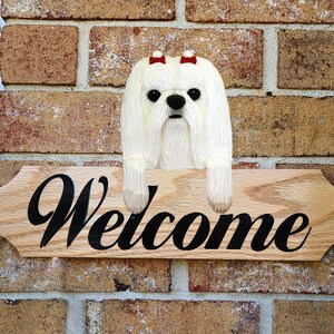 Maltese Topper Wall Sign