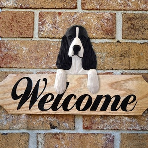 Springer Spaniel Wall Sign - Custom Lettering Available