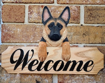 German Shepherd Dog Topper Wall Sign