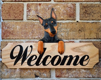 Miniature Pinscher Topper Wall Sign