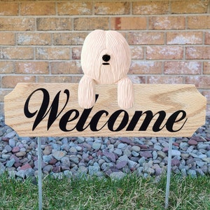 Coton De Tulear Topper Garden Sign - Multiple Colors Available