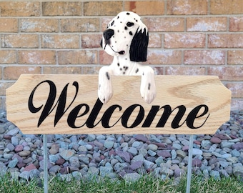 English Setter Topper Garden Sign - Multiple Colors Available