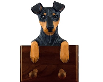 Soporte de correa para orejas naturales Pinscher miniatura - Múltiples colores disponibles