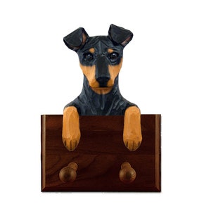 Miniature Pinscher Natural Ear Leash Holder - Multiple Colors Available