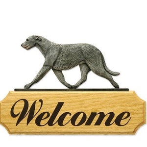 Irish Wolfhound  Welcome Sign