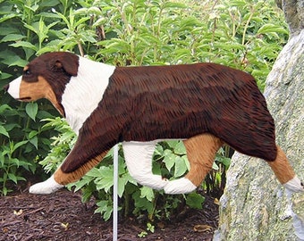 Australian Shepherd Garden Stake- Multiple Colors Available